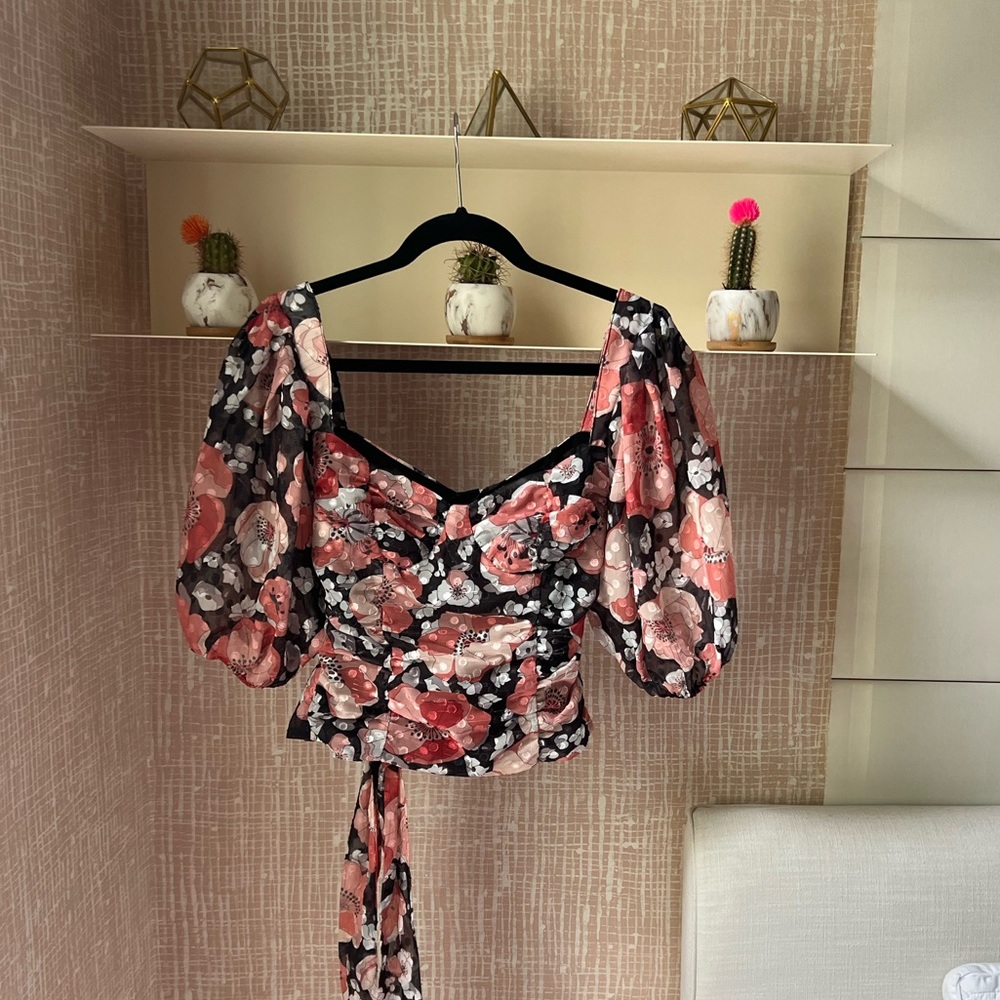 Floral crop top
